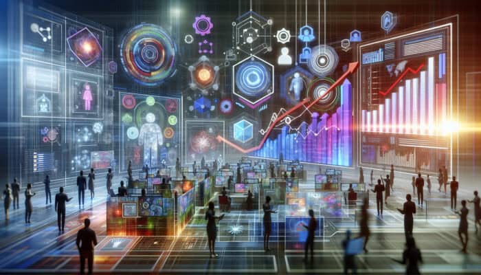 Human VAs in a tech lab analysing consumer feedback, contributing to enhanced sales and customer satisfaction.