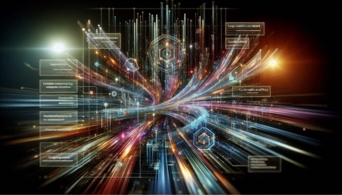 Leading Analytics Tools for Supplement Ad Performance: A futuristic dashboard illustrating live data synchronisation from diverse sources, featuring integrated analytics with customisable APIs.