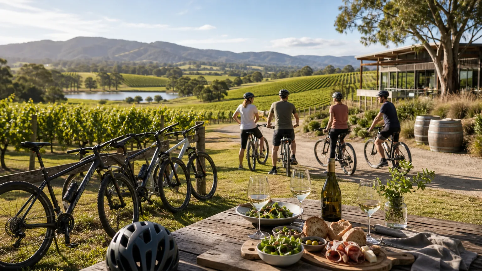 Yarra Valley Guided Bike Tour: visual reference for 5. Yarra Valley Guided Bike Tour: Active Experiences with Lunch and Customisable Winery Stops