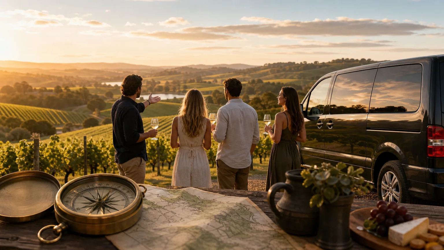 Wine Compass: visual reference for 6. Wine Compass: Tailored Private Tours for Special Occasions